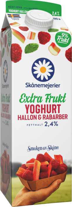 Fruktyoghurt Hallon & Rabarber 2,4%