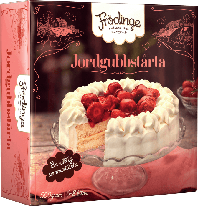 Jordgubbstårta Fryst
