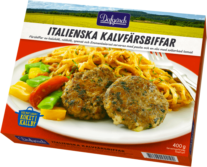 Italienska Kalvfärsbiffar Fryst