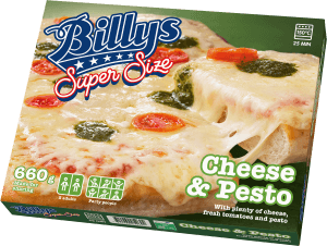 Pizza Super Size Cheese´n Pesto Fryst