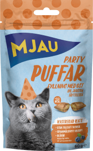 Kattmat Partypuffar Ost