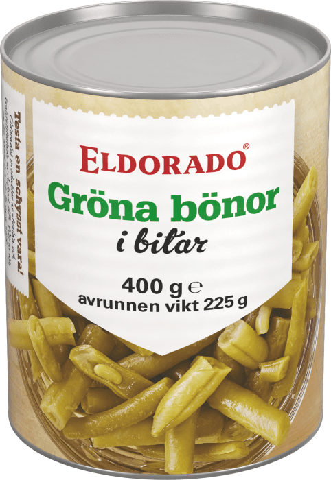 Gröna Bönor Skurna