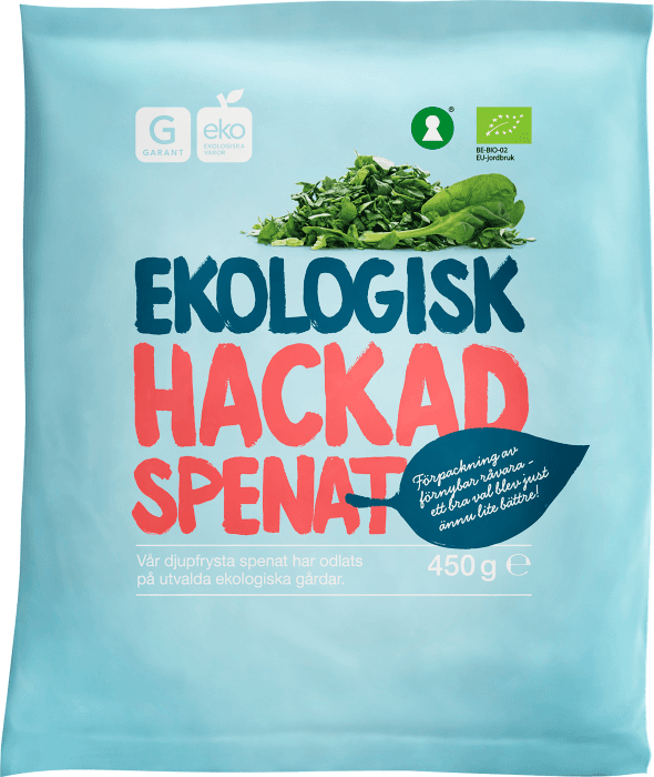 Hackad Spenat EKO Fryst