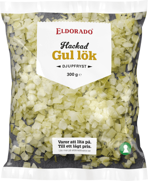 Gul Lök Hackad Fryst