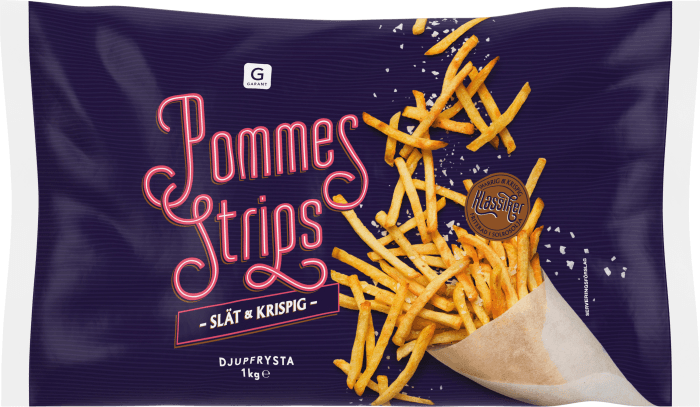 Pommes Strips Fryst