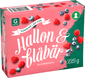 Hallon & Blåbär Frysta