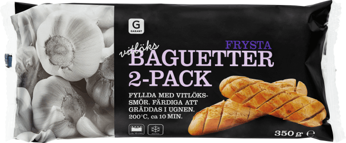 Vitlöksbaguetter 2-p Frysta