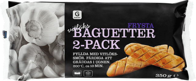Vitlöksbaguetter 2-p Frysta