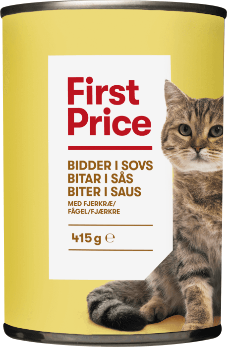 Fågel Kattmat Bitar i Sås Kattmat Våt