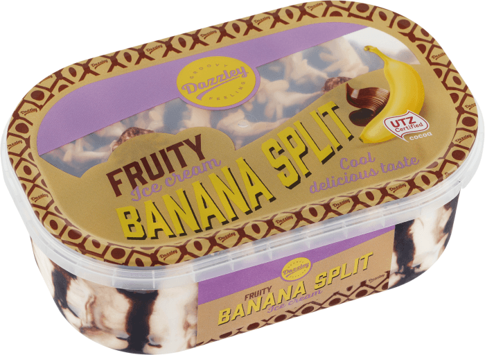 Glass Banana Split