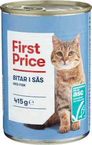Fiskbitar Sås Kattmat Våt