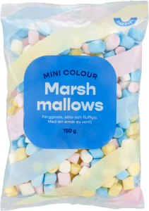 Mini Marshmallows Färgglada