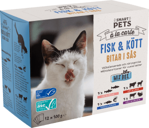 Kattmat Multipack Fisk och Kött i Sås 12x100g