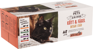 Kattmat Multipack Kött och Fågel i Sås 48x100g