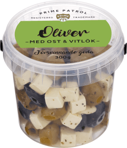 Oliver med Ost&vitlök