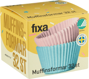 Muffinformar Rosa och Blå