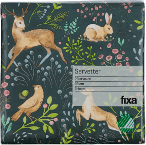 Servett Höstskog 33cm