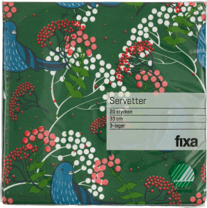 Servett Blåflågel 33cm