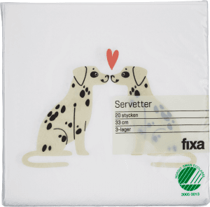 Servett 33cm Hundpuss