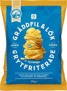 Chips Grytfriterade Gräddfil & Lök