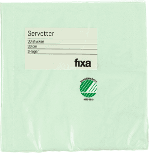Servett 30p 33cm Pale Green