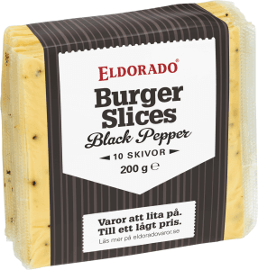 Ost Burger Slices Svartpeppar