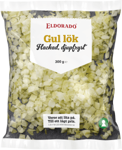 Hackad Lök Fryst