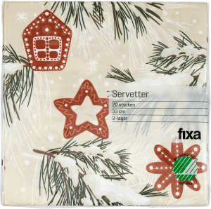 Servett Gran 3-lags 33cm