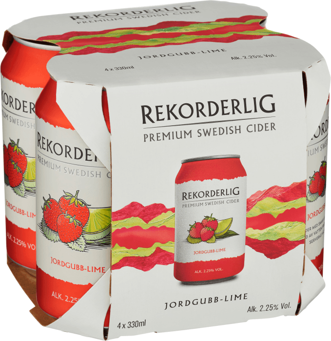 Jordgubb & Lime 2,25%  4x33cl