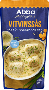Middagsklart Vitvinssås för Ugnsbakad Torsk