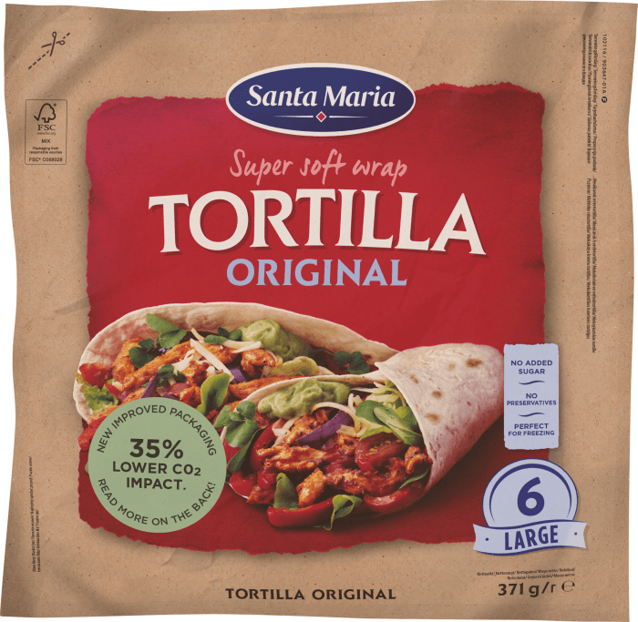 Tortillas Large 6-p