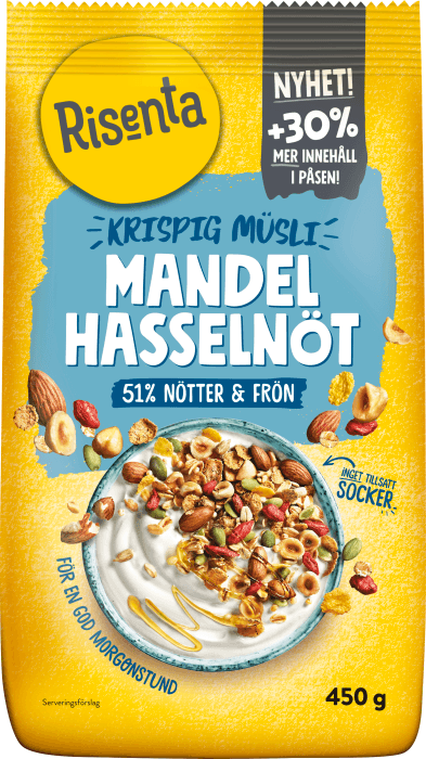 Krispig Müsli Mandel & Hasselnöt