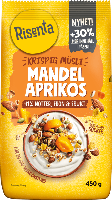Krispig Müsli Mandel & Aprikos