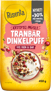 Krispig Müsli Tranbär Dinkelpuff