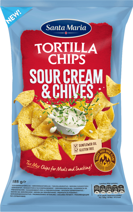 Tortilla Chips Sourcream & Chives