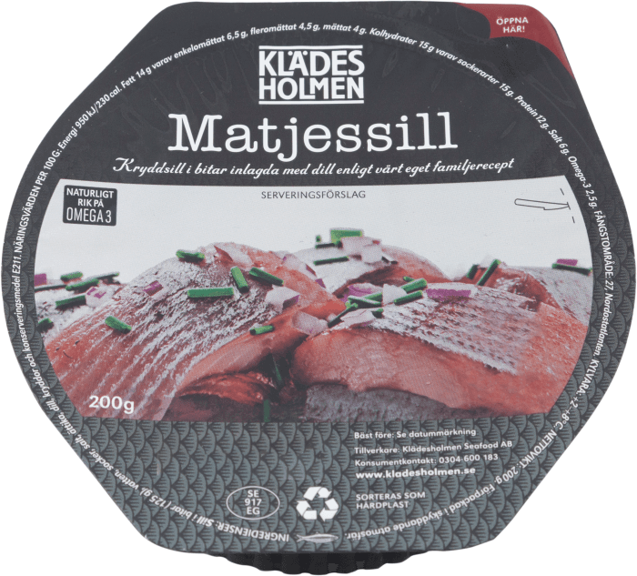 Matjessill i bitar