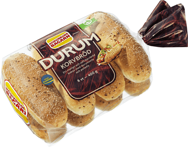 bagarn Korvbröd Durum 8-p bagarn
