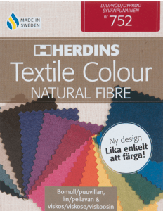 Textilfärg Natural fibre Djupröd