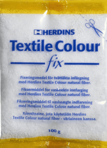 Fixeringsmedel för textilfärg