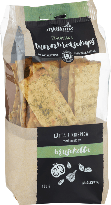 Tunnbrödschips Bruschetta Mjölkfri Ekologiska