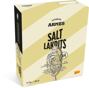 Pinnglass Farbror Arnes Saltlakrits 4-pack
