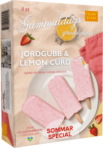 Glass Jordgubb & Lemon Curd