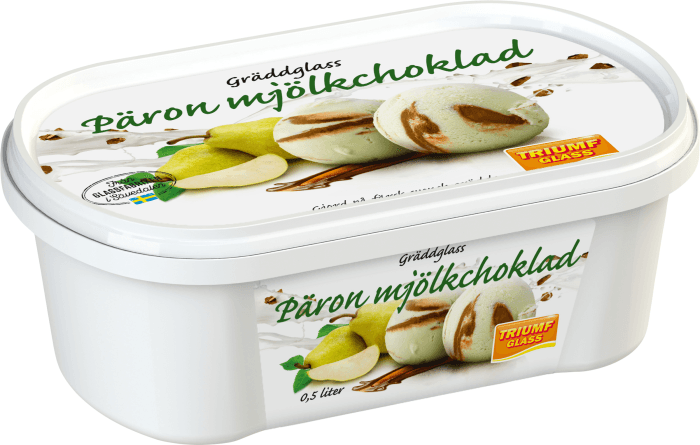 Gräddglass Päron & Mjölkchoklad