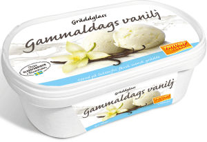 Gräddglass Gammaldags vanilj Laktosfri