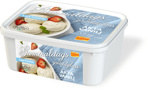 Gräddglass Vanilj Laktosfri