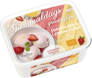 Glass Jordgubb & Lemon Curd