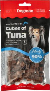 Hundsnacks Kuber av tonfisk