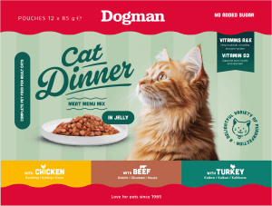 Kattmat Meny Mix Gelé 12-Pack