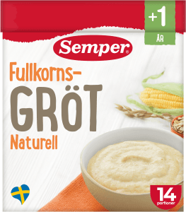 Fullkornsgröt Naturell +12M 14 portioner