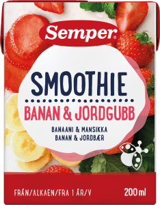 Smoothie Banan Jordgubb 12M